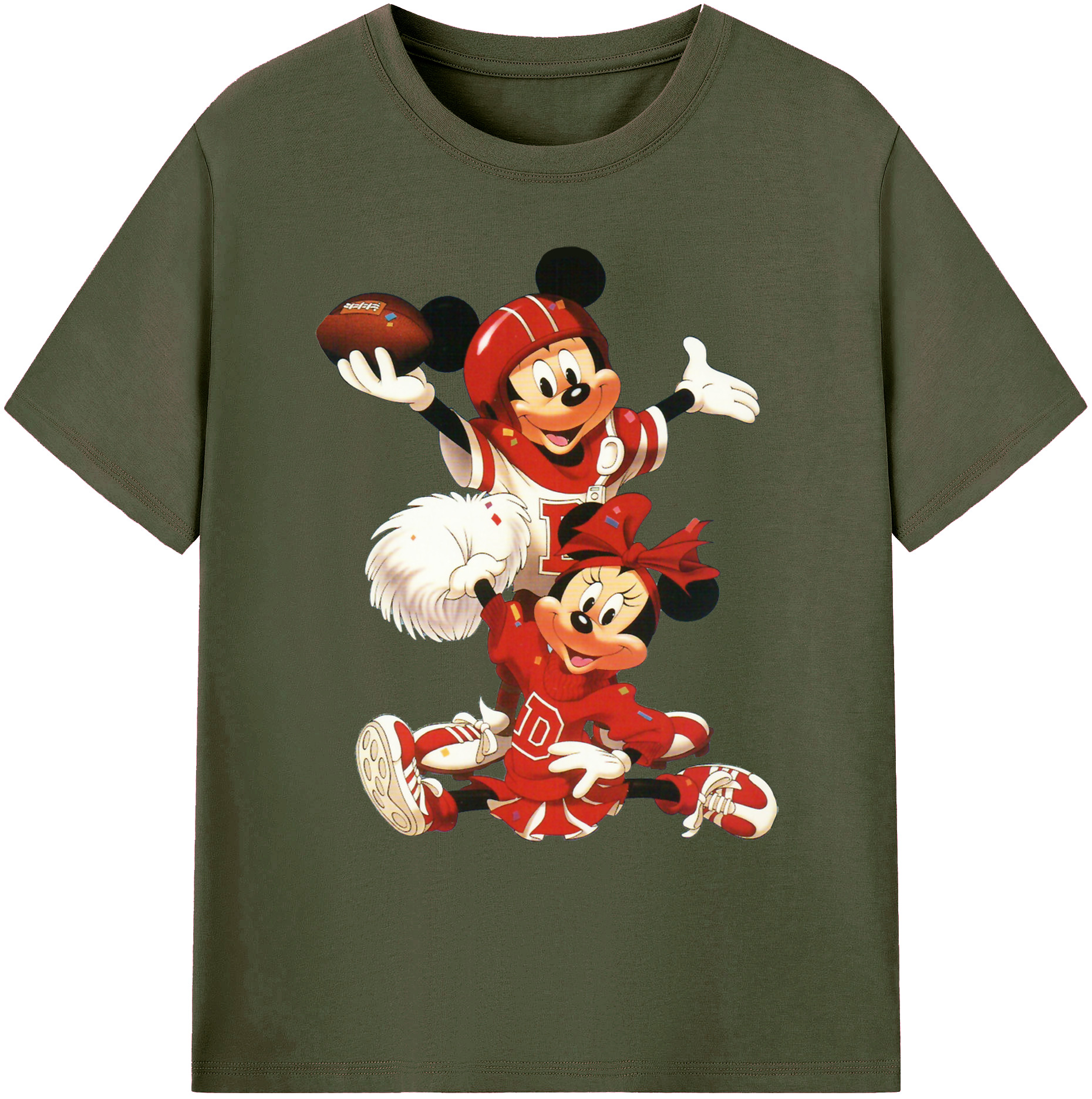 ミッキーマウス Mickey Mouse 綿100％ メンズ半袖Tシャツ｜肌触りやわらか＆通気性